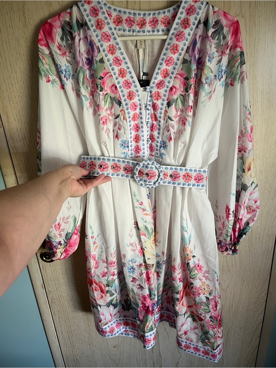 Karolina Dresses & Skirts - Karolina Boutique Floral Feminine Belted Dress Cottagecore Sz Large